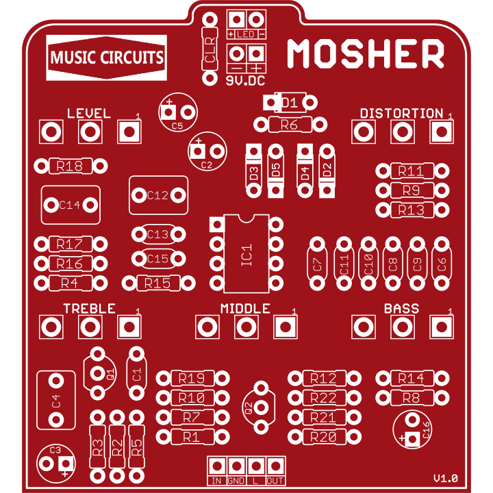 MOSHER - Based on the IBANEZ® MT-10 MOSTORTION